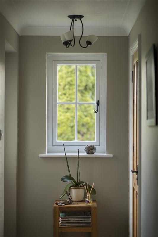 white upvc windows